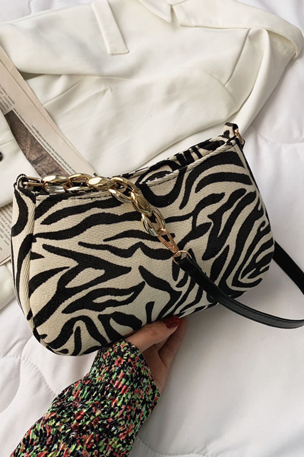 Printed Polyester Shoulder Bag