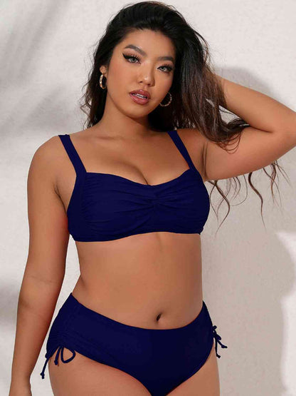 Twist Front Tied Bikini Set