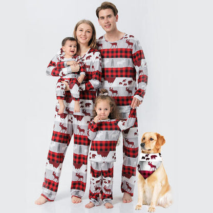 Men's Reindeer & Plaid Top and Pants Set