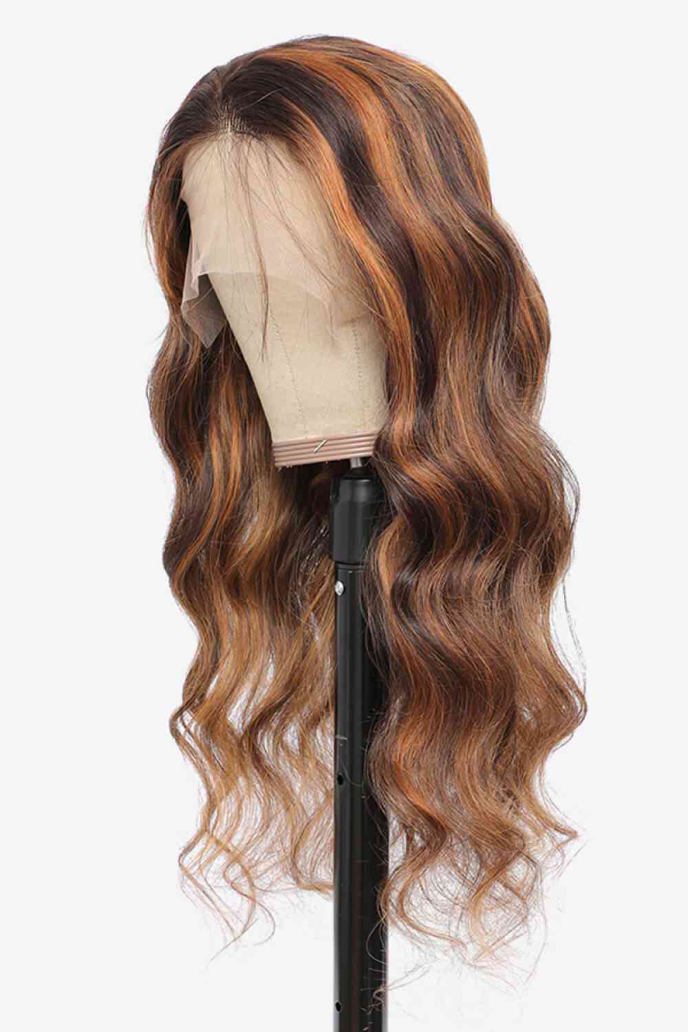 18" #P4/27 13x4 Lace Front Hightlight Human Hair Body Wave Wig 150% Density