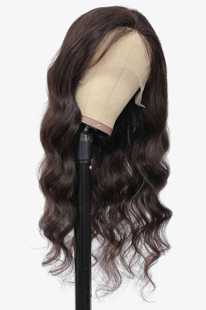 20" 13x4 Lace Front Body Wave Human Virgin Hair Wig Natural Color 150% Density