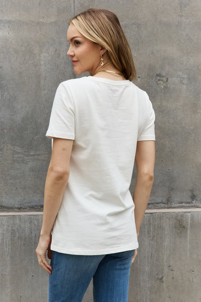 Simply Love Celestial Graphic Short Sleeve Cotton Tee Trendsi