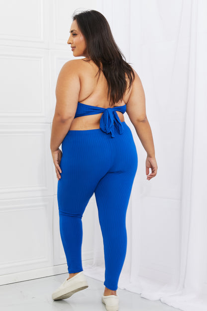 Capella On The Daily Halter Crop Top and Leggings Set