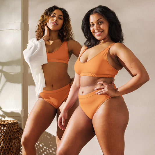 Recycled high-waisted bikini - Orange Lola’s Hidden Gem