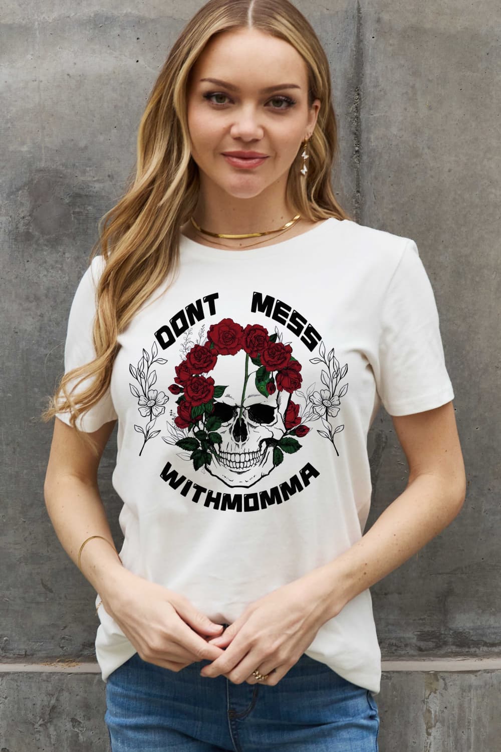 Simply Love DON‘T MESS WITH MOMMA Graphic Cotton Tee