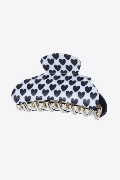 Heart Print Claw Clip Trendsi