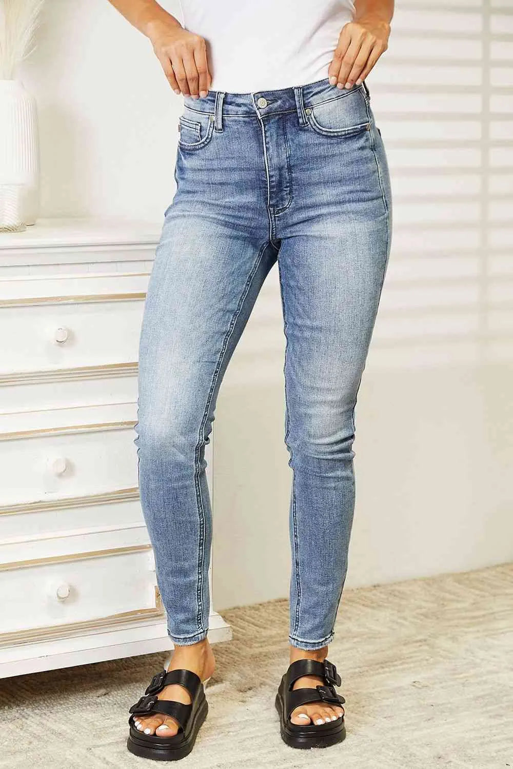 Judy Blue High Waist Tummy Control Vintage Skinny Jeans