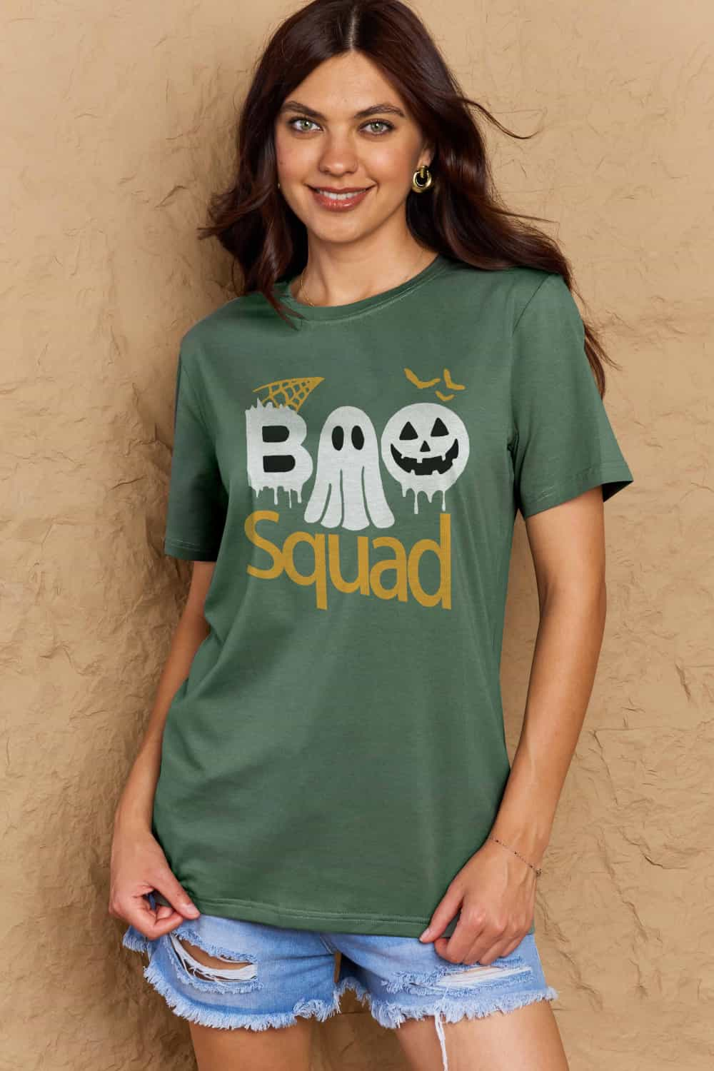 Simply Love BOO SQUAD Graphic Cotton T-Shirt