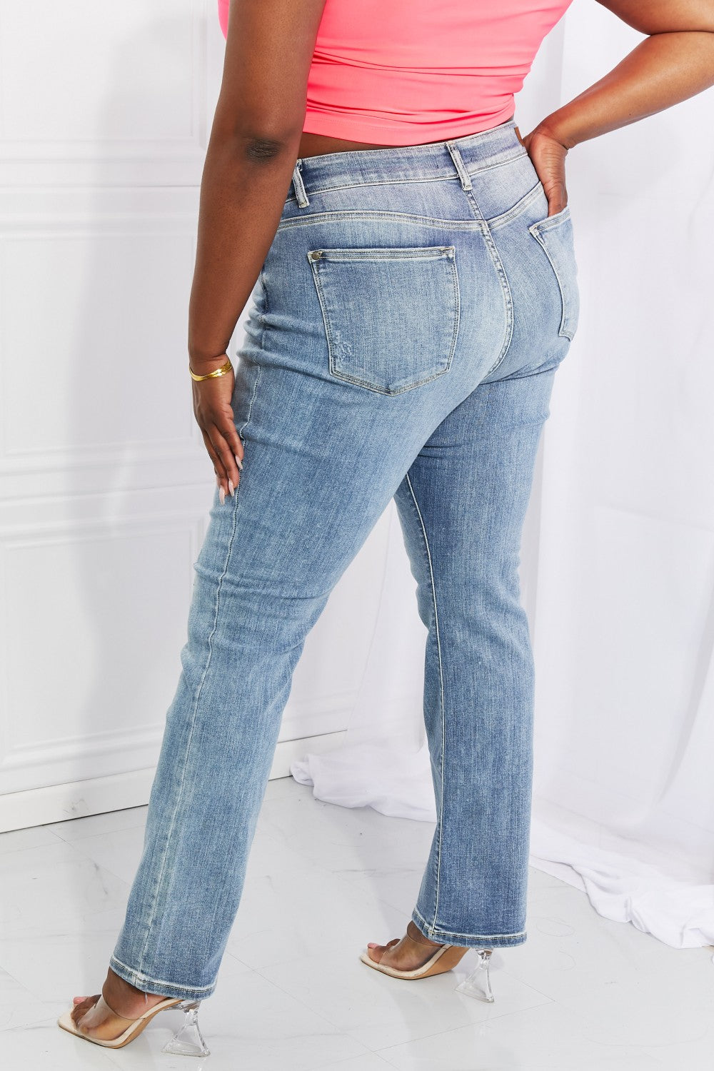 Maddison Midrise Bootcut Jeans Trendsi