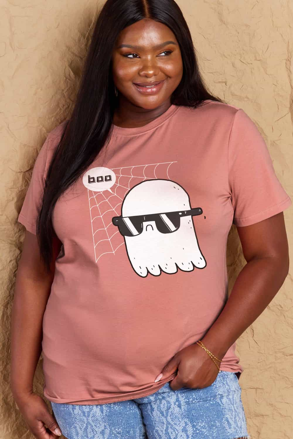 Simply Love BOO Graphic Cotton T-Shirt