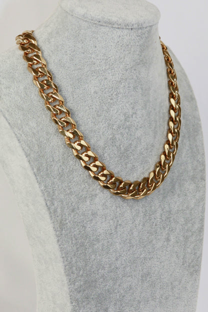 Thick Curb Chain Stainless Steel Necklace Trendsi