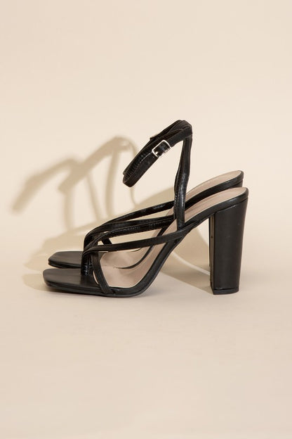 NILE-5 THONG STRAPPY HEELS Top Guy Footwear