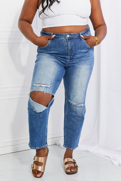 Emily High Rise Relaxed Jeans Trendsi