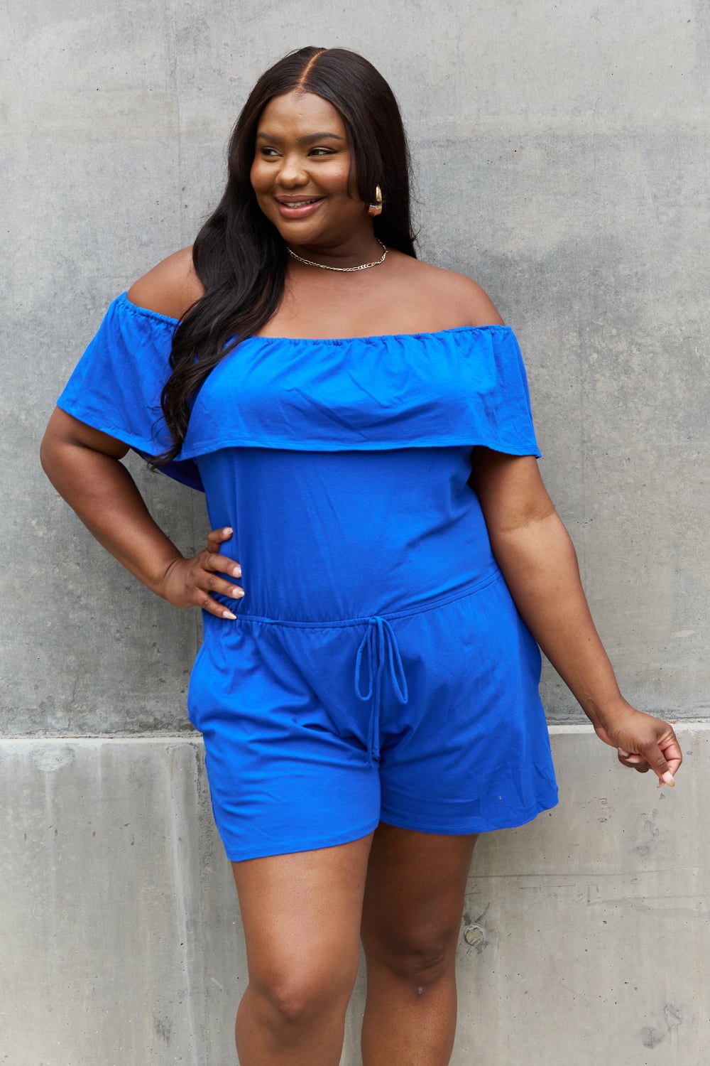 Culture Code Off The Shoulder Romper Trendsi