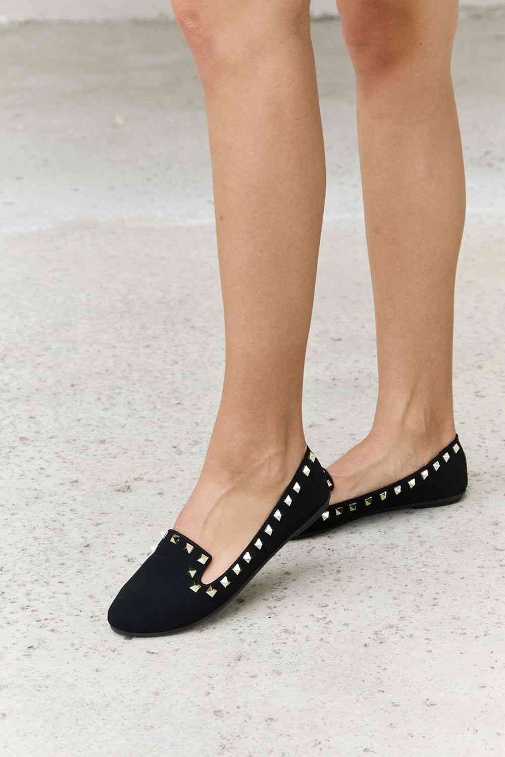 Forever Link Studded Loafer Flats