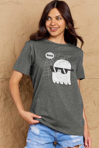 Simply Love BOO Graphic Cotton T-Shirt