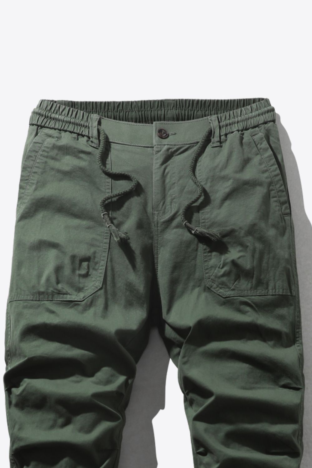 Men's Drawstring Waist Cargo Joggers with Pockets Trendsi