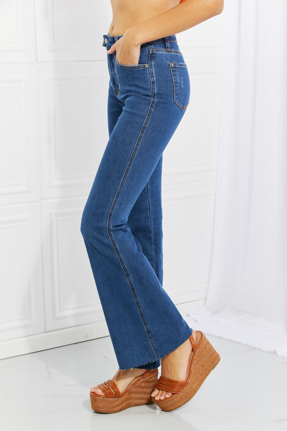 Judy Blue Ava Cool Denim Tummy Control Flare