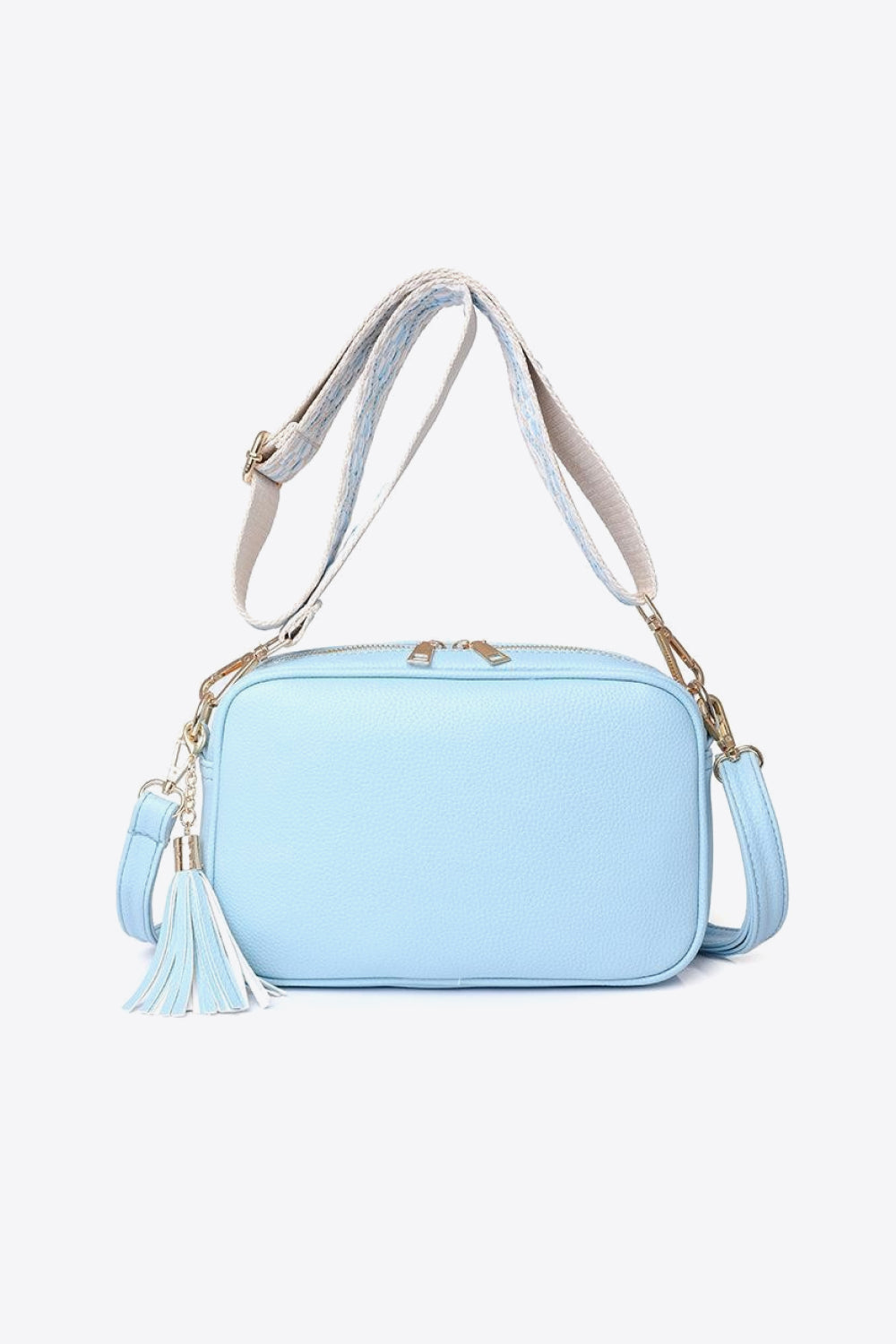 PU Leather Tassel Crossbody Bag Trendsi