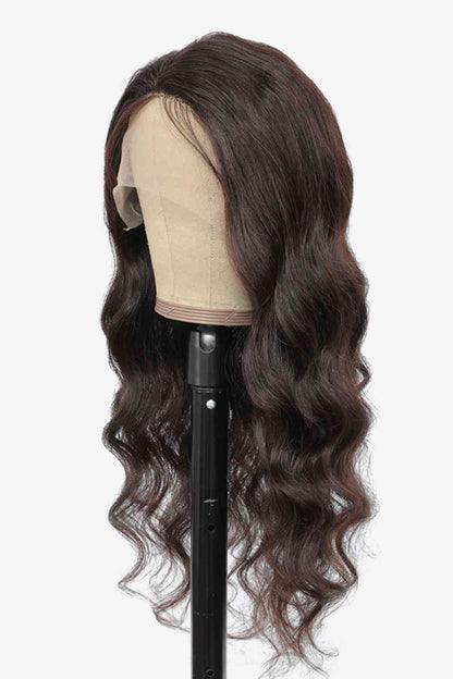 20" 13x4 Lace Front Body Wave Human Virgin Hair Wig Natural Color 150% Density