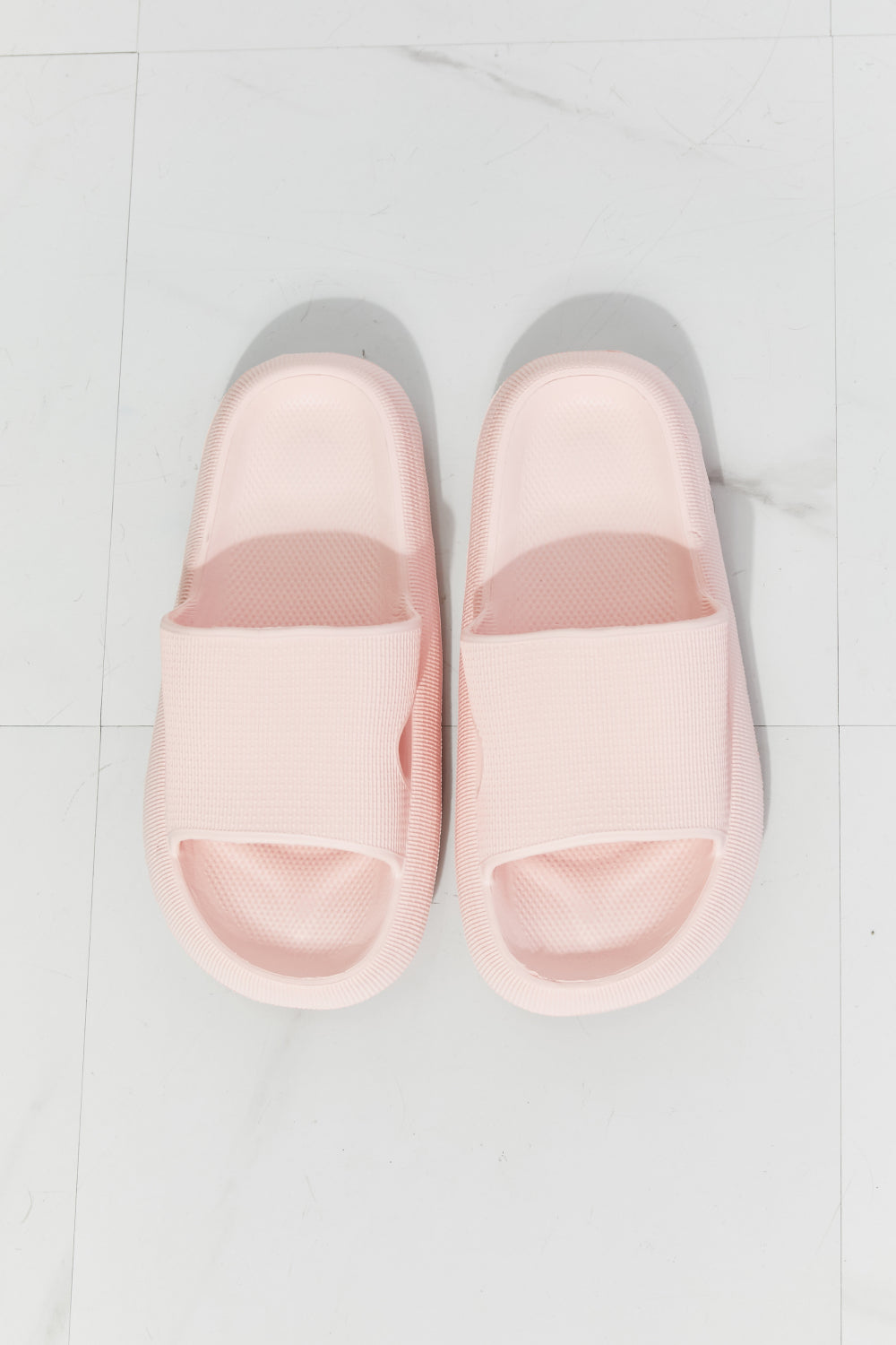 Arms Around Me Open Toe Slide in Pink Trendsi