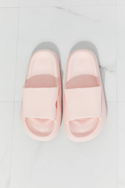 Arms Around Me Open Toe Slide in Pink Trendsi