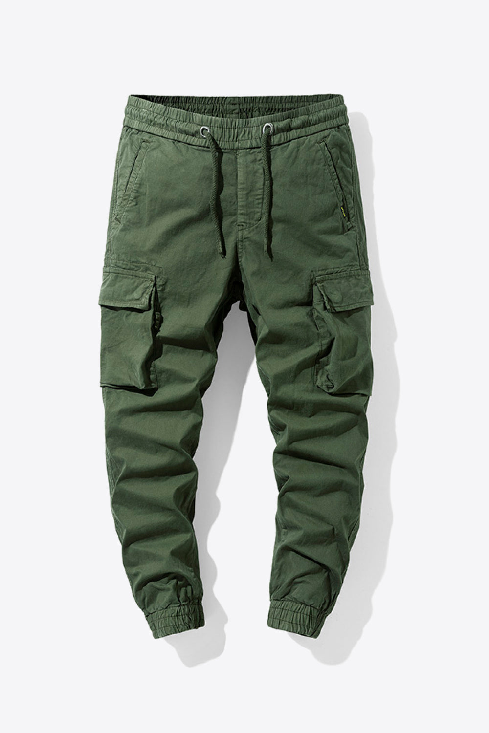 Men's Drawstring Elastic Waist Cargo Joggers Trendsi