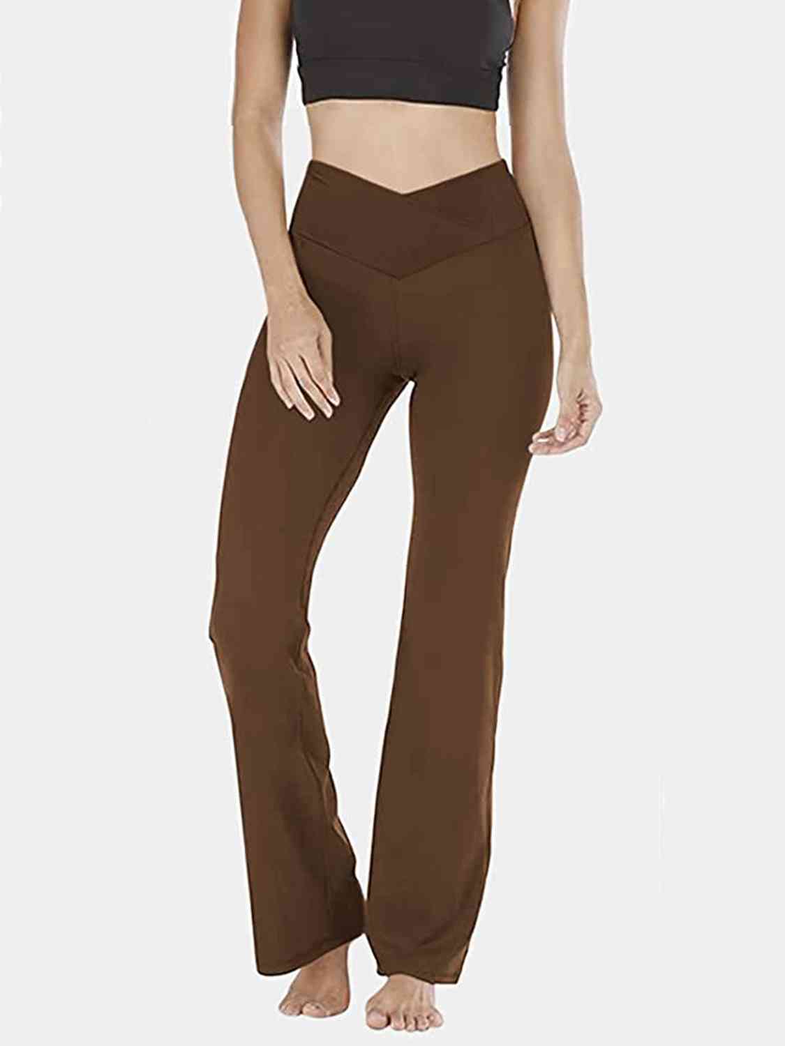 V-Waist Bootcut Long Pants