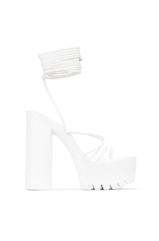 High Heel Platform Sandal with Thin Straps Stella Shoes