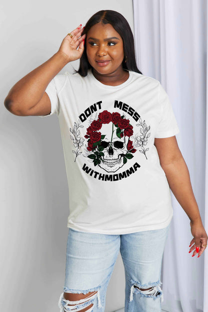 Simply Love DON‘T MESS WITH MOMMA Graphic Cotton Tee