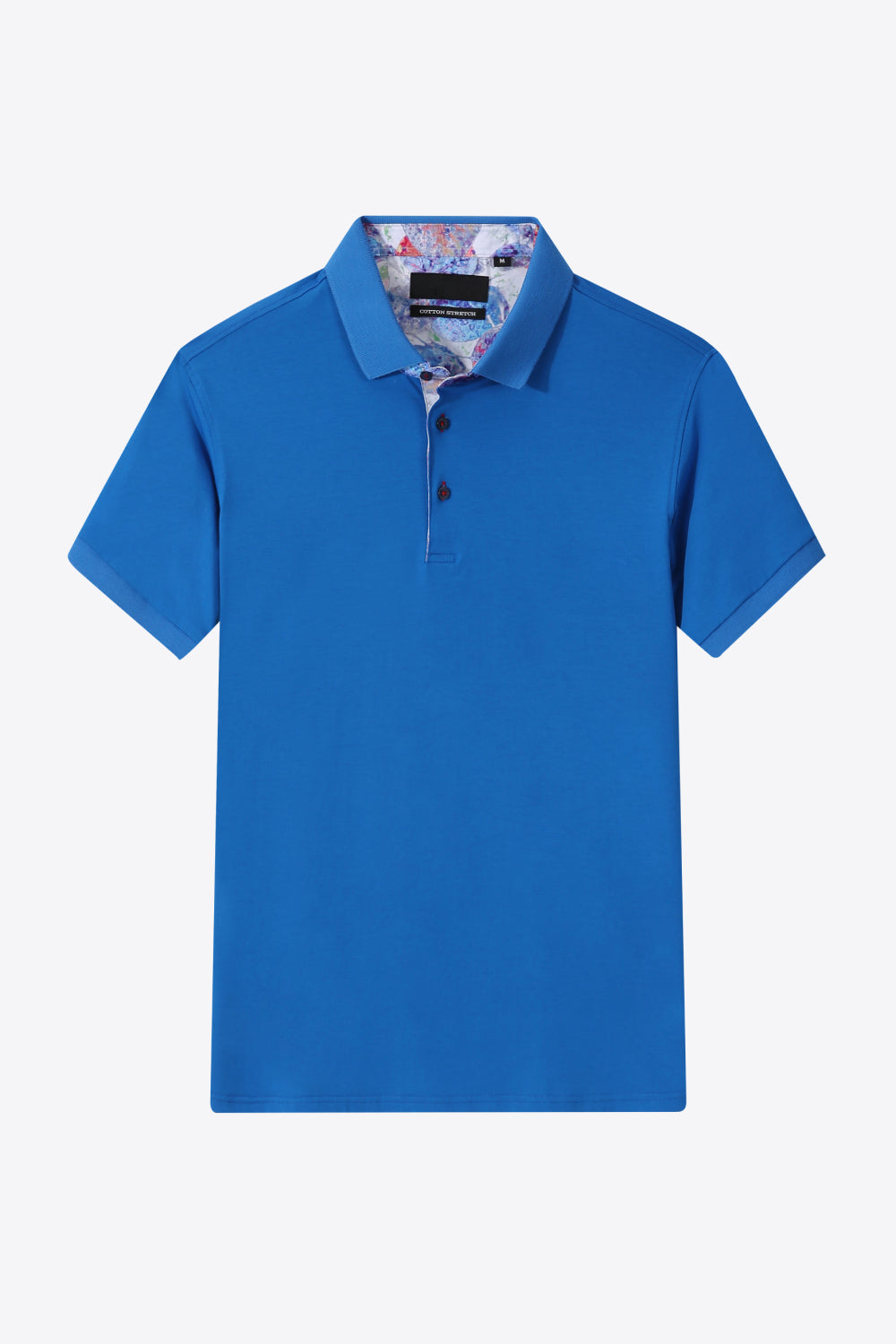 Men's Quarter-Button Short Sleeve Polo Shirt Trendsi