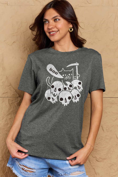 Simply Love Graphic BOO Cotton T-Shirt