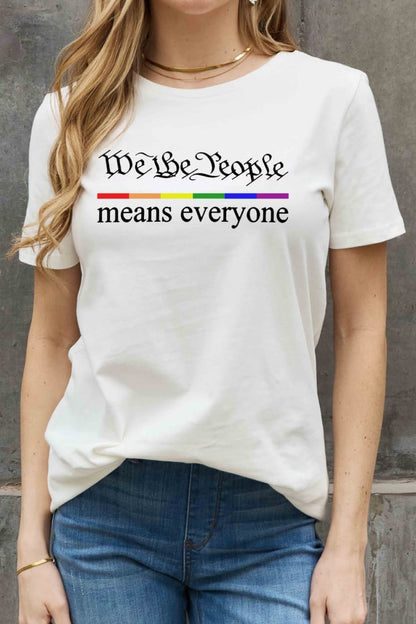 Simply Love MEANS EVERYONE Graphic Cotton Tee