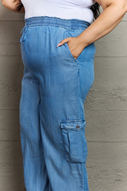 GeeGee Out Of Site Denim Cargo Pants