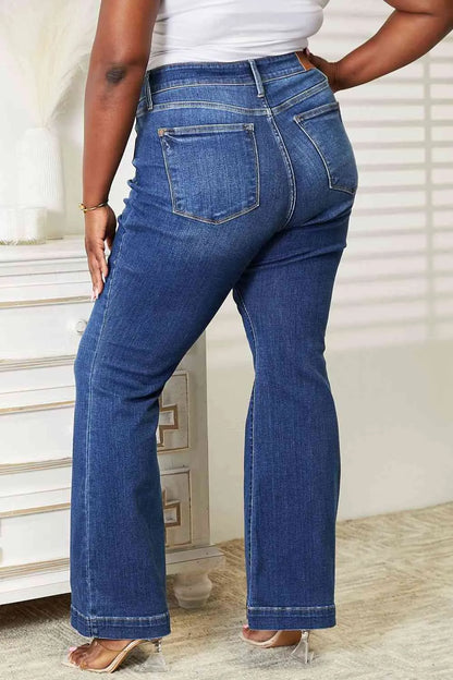 Judy Blue High Waist Wide Hem Flare Jeans