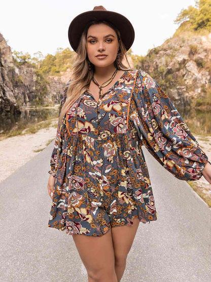 Plus+ Long Sleeve Romper