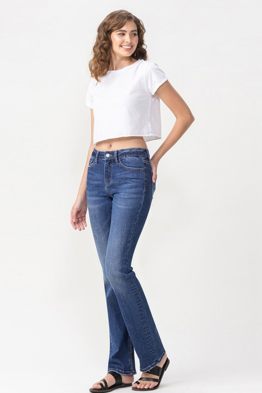 Lovervet Rebecca Midrise Bootcut Jeans Trendsi