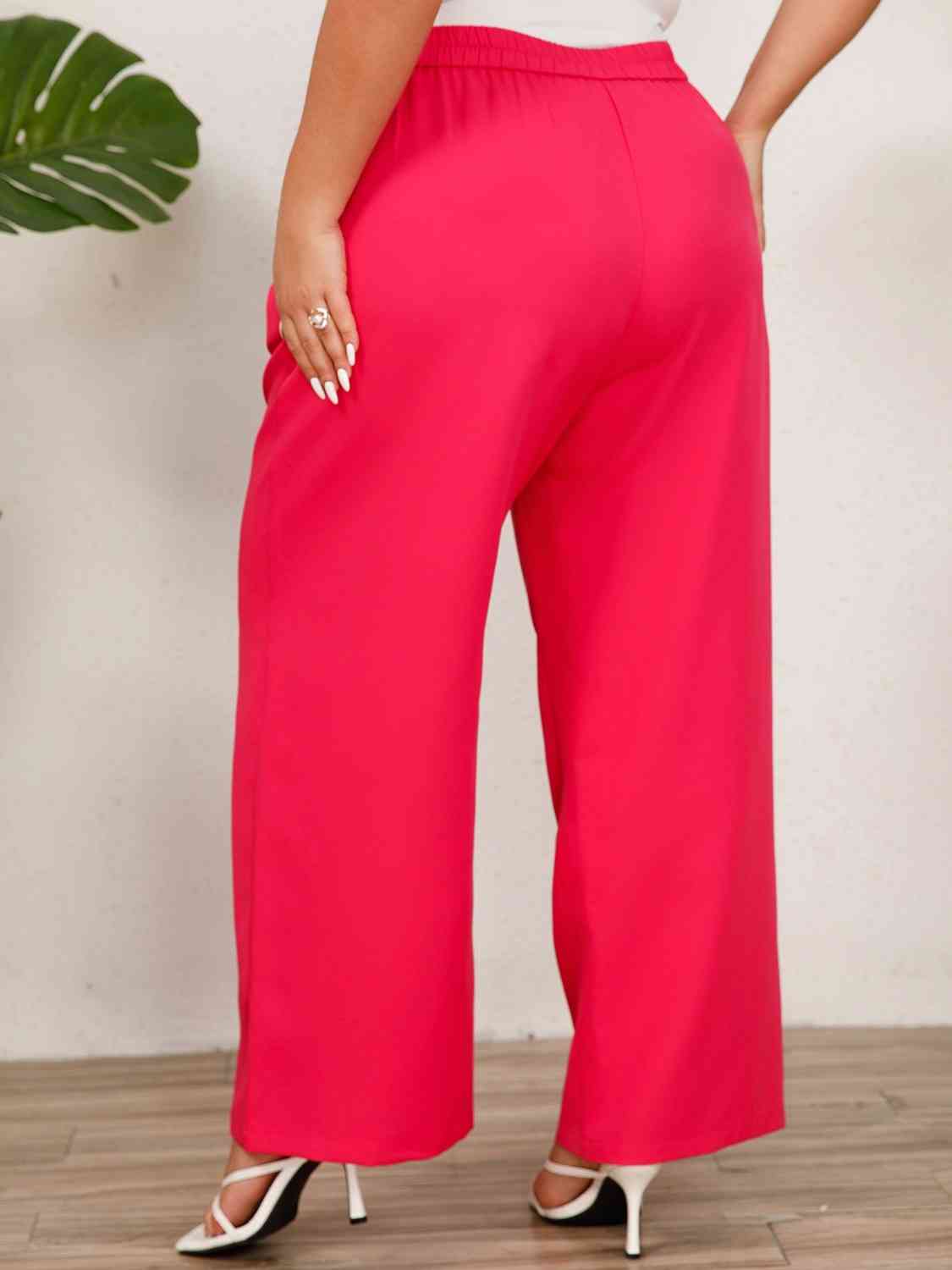 Plus+ Wide Leg Pants with Pockets