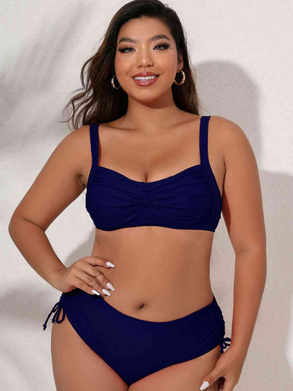 Twist Front Tied Bikini Set