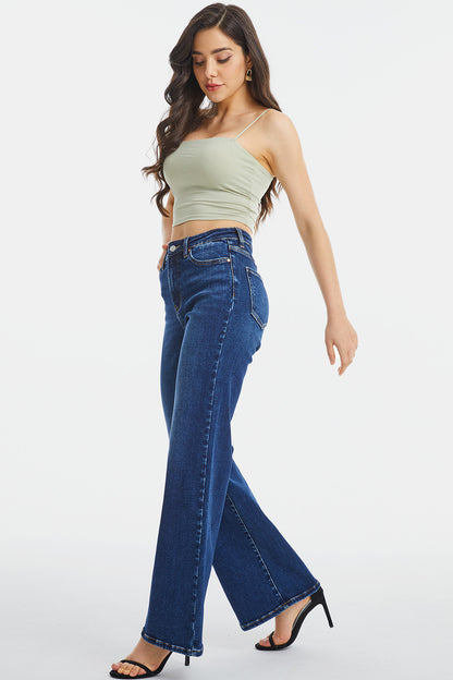 BAYEAS High Waist Cat's Whisker Wide Leg Jeans