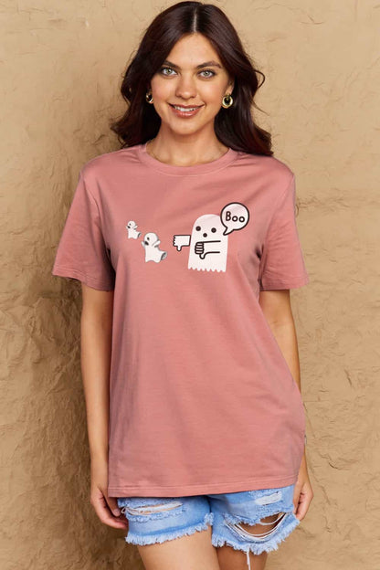 Simply Love BOO Graphic Cotton T-Shirt