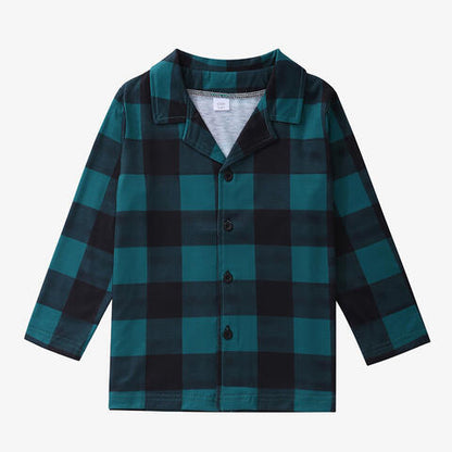 Boys Plaid Shirt and Pants Set