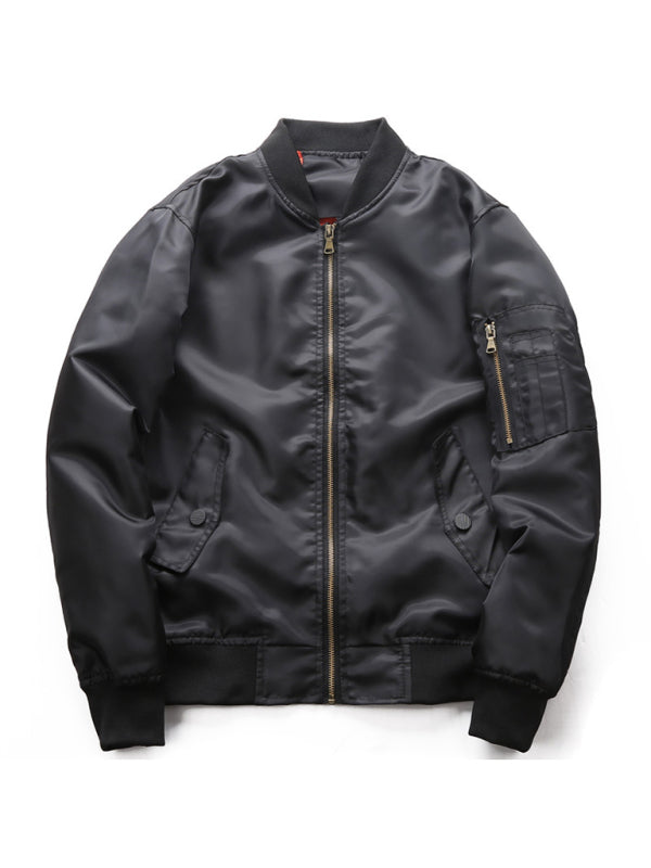 Men's Edgy Bomber Jacket kakaclo