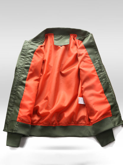 Men's Edgy Bomber Jacket kakaclo