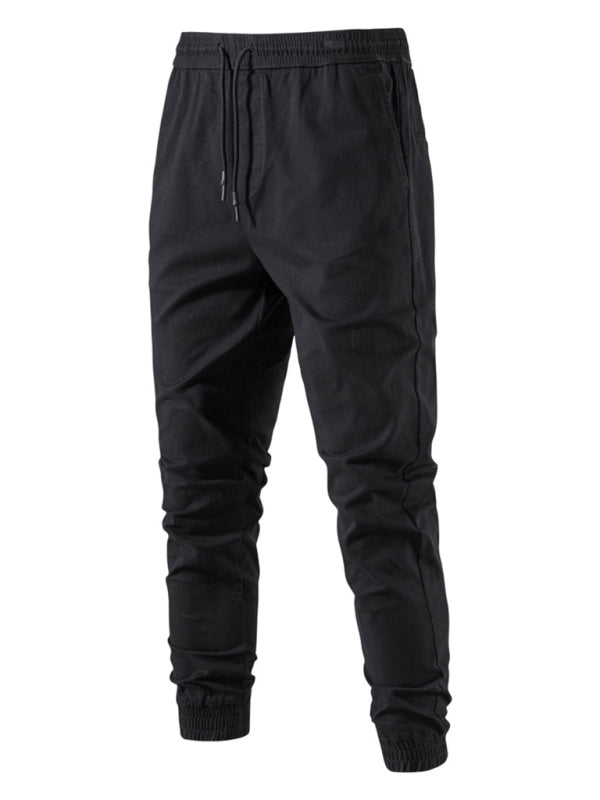 Men's Solid Color Casual Minimalist Cargo Pants kakaclo