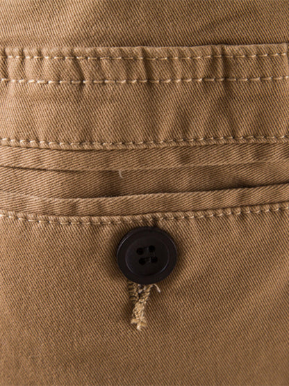 Men's Solid Color Casual Minimalist Cargo Pants kakaclo
