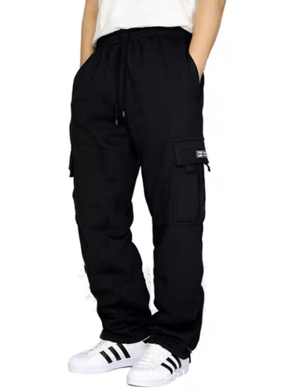 Men's Multi-Pocket Loose Sweatpants kakaclo