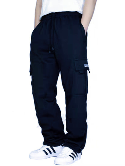 Men's Multi-Pocket Loose Sweatpants kakaclo