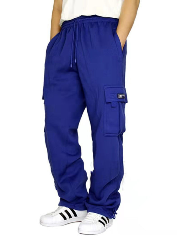 Men's Multi-Pocket Loose Sweatpants kakaclo