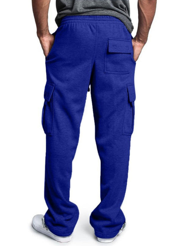 Men's Multi-Pocket Loose Sweatpants kakaclo